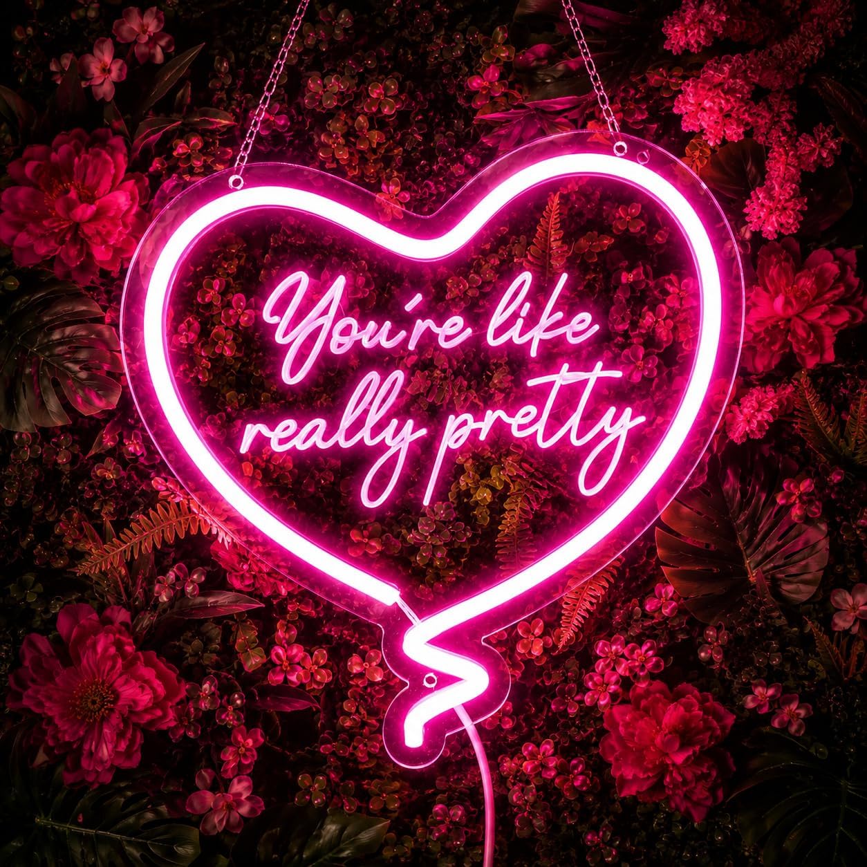 Pink Heart Neon Sign Youre Lik - огляд і ціна Neon Sign Party