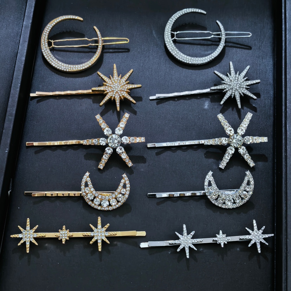3/4 Pcs Set Crystal Star Hairp - огляд і ціна Event Suppliers