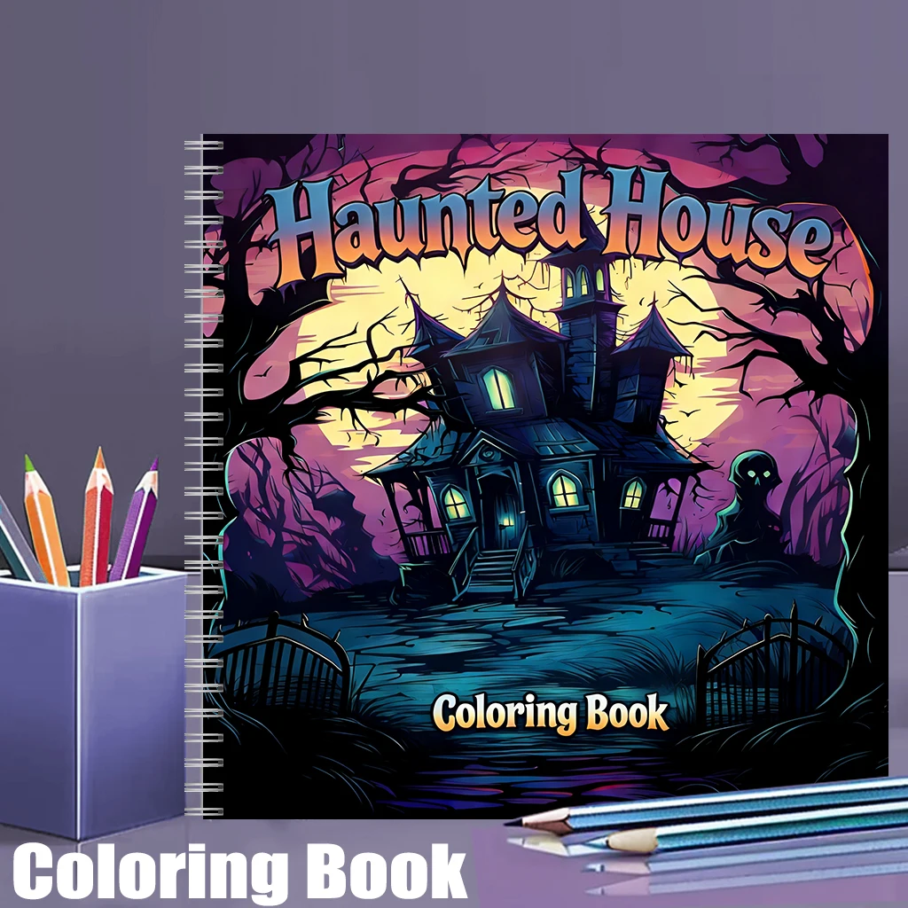 Haunted House Coloring Book fo - огляд і ціна Event Party Box