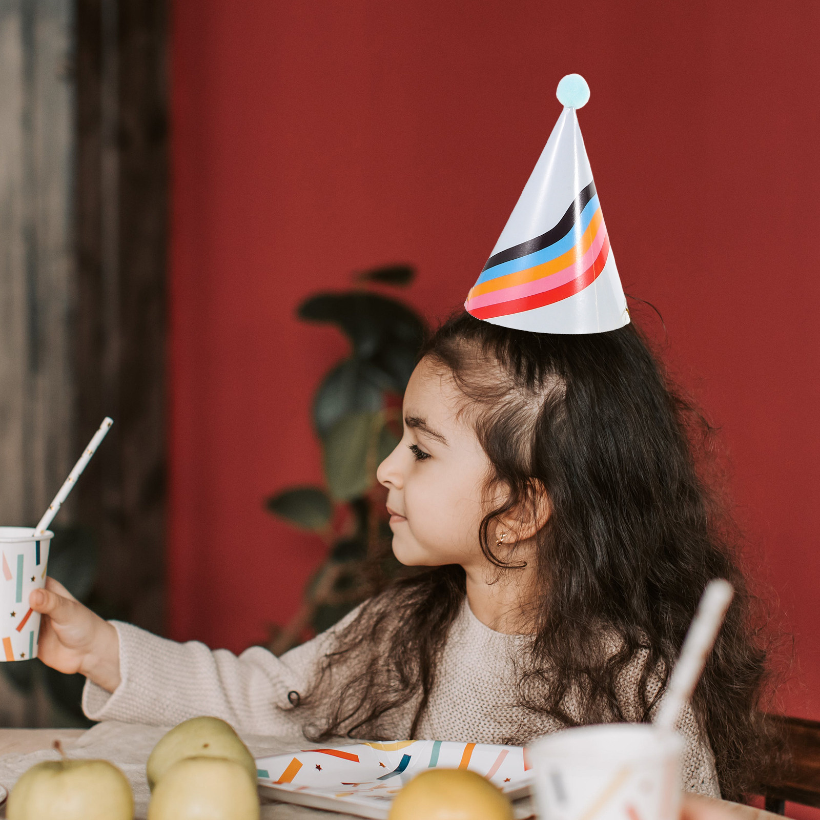 3Pcs Gold Foil Accented Paper - огляд і ціна Party Hat Cone