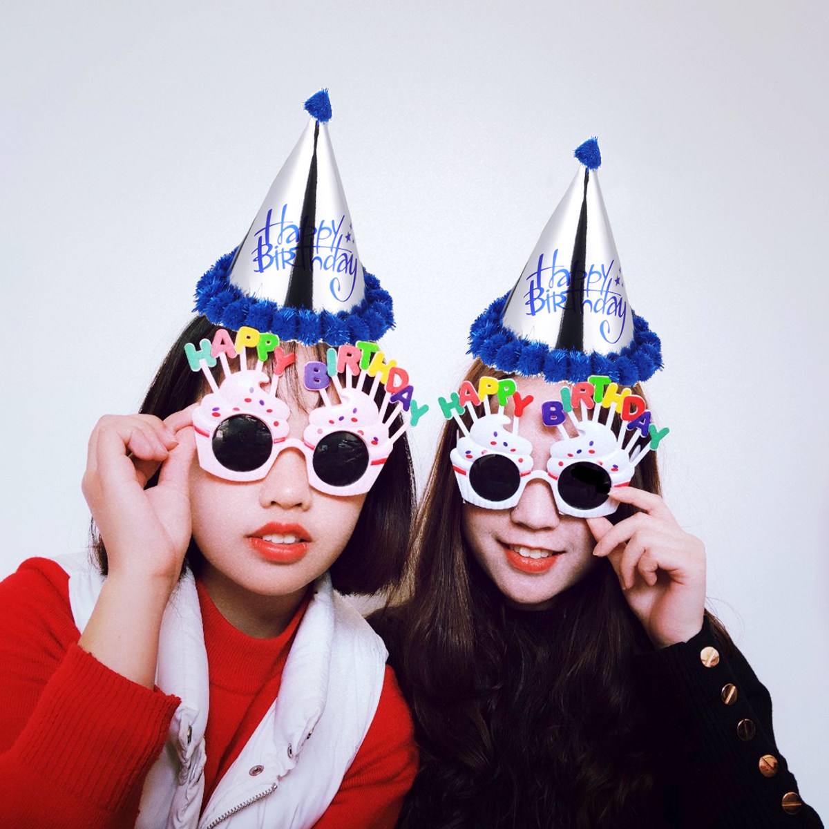 5pcs Dark Blue Shiny Paper Pom - огляд і ціна Party Hat Cone