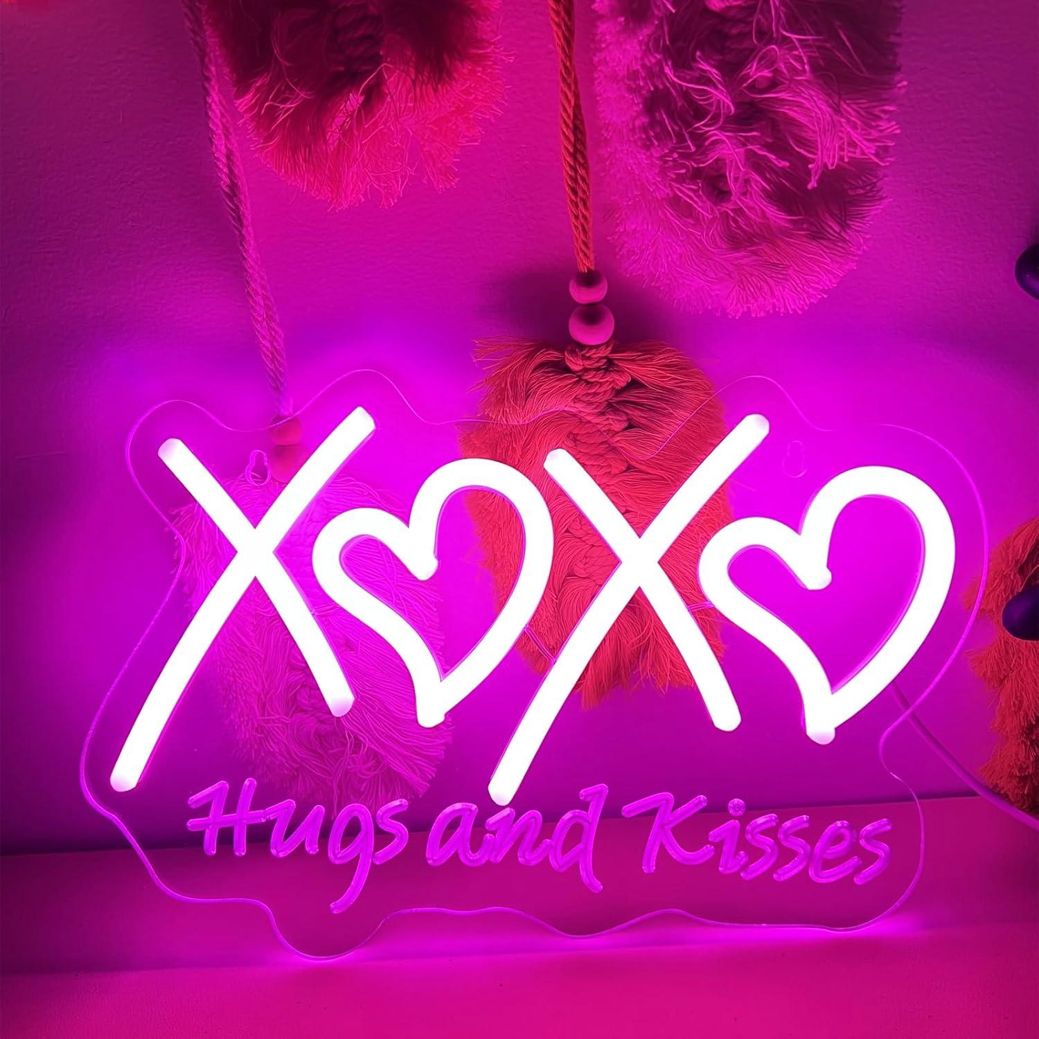 XOXO Neon Sign Hugs and Kisses - огляд і ціна Neon Sign Party