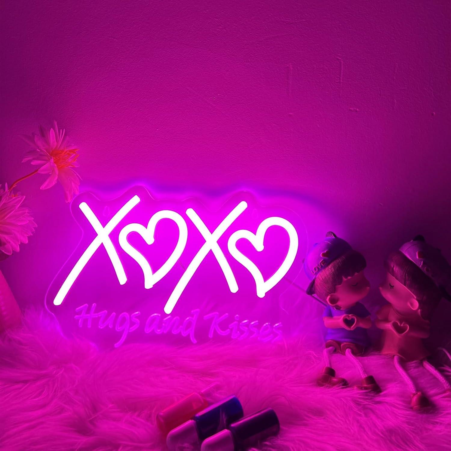 XOXO Neon Sign Hugs and Kisses - огляд і ціна Neon Sign Party