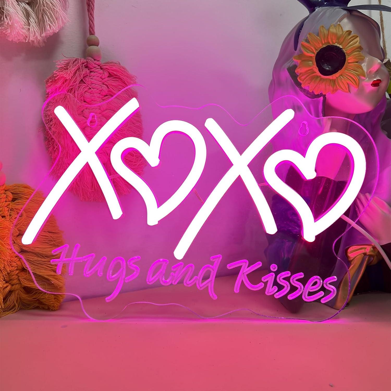 XOXO Neon Sign Hugs and Kisses - огляд і ціна Neon Sign Party