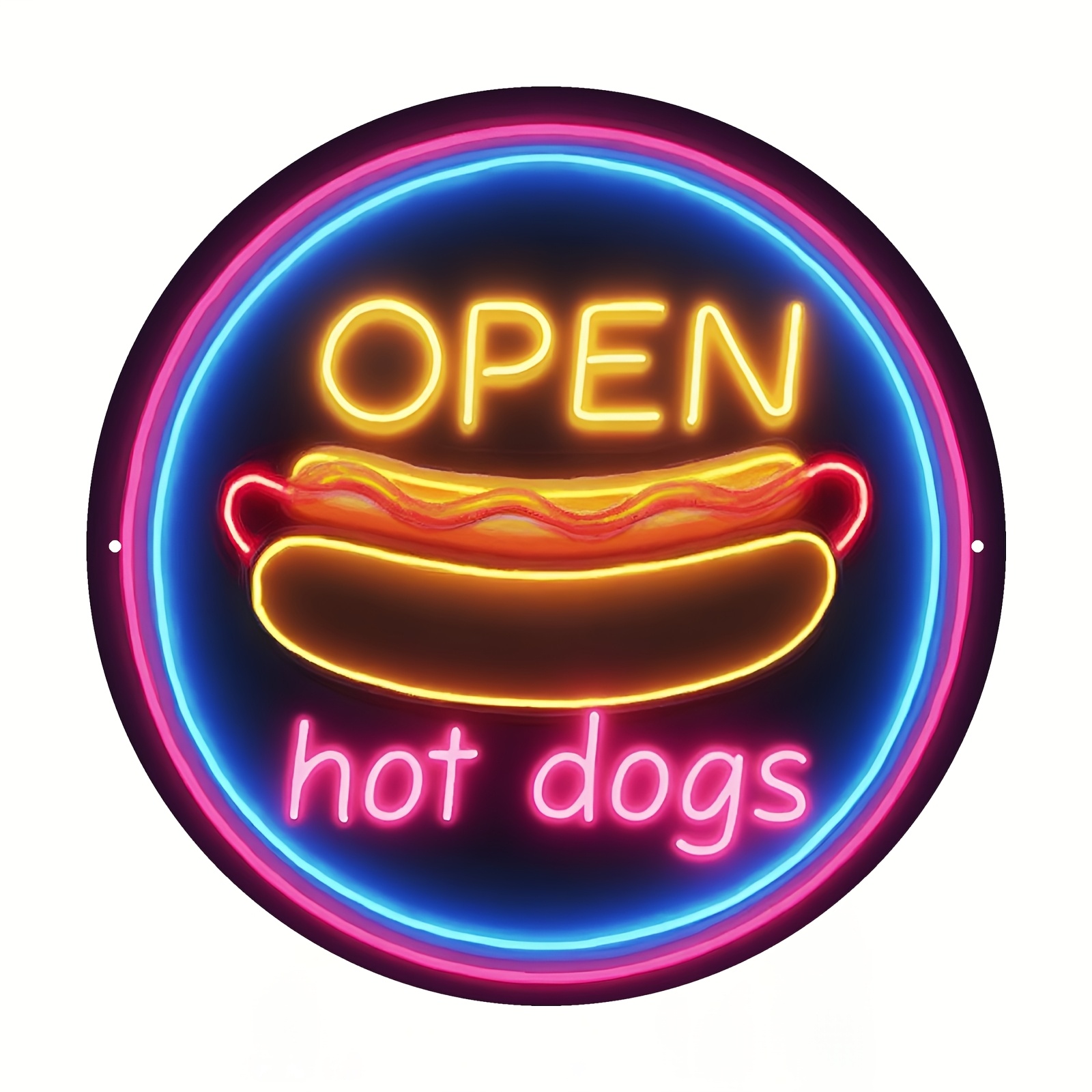2D Flat, Retro Hot Dog Neon Si - огляд і ціна Neon Sign Party