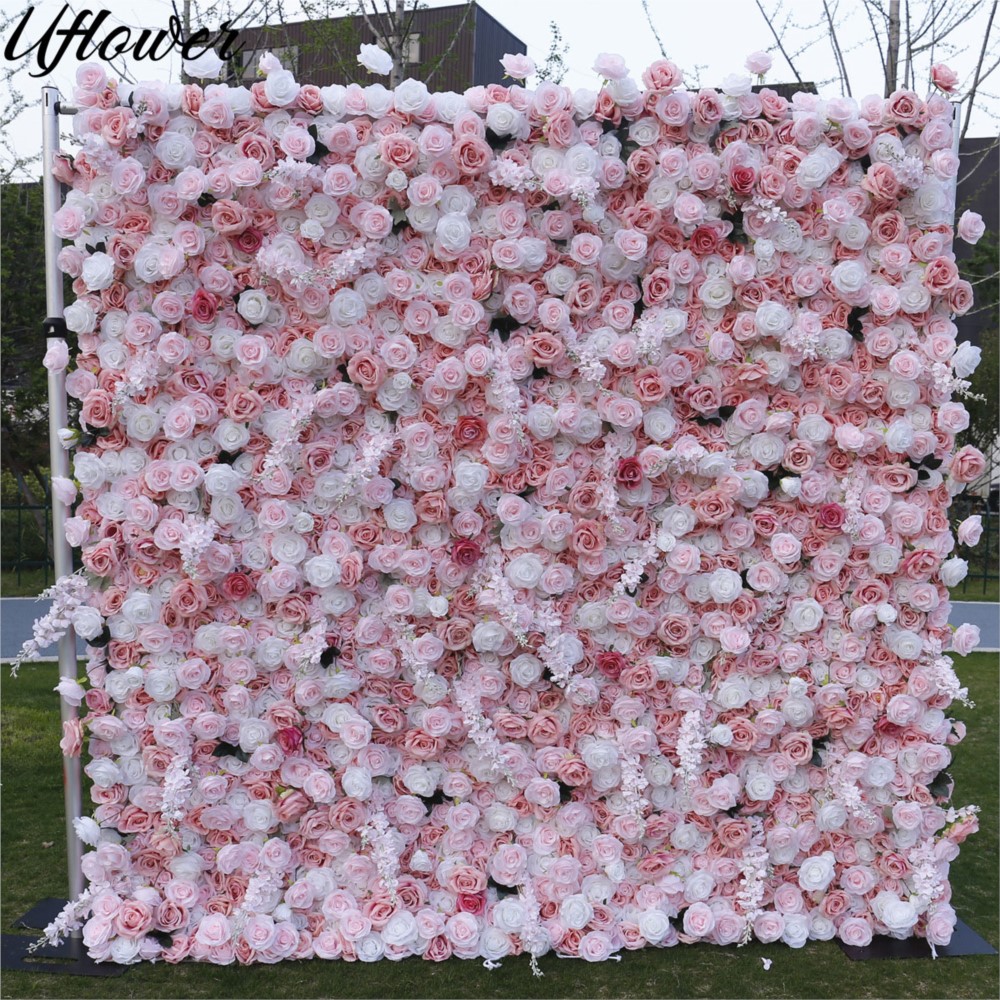 Uflower 5D Pink White Rose Clo - огляд і ціна Flower Wall Panel
