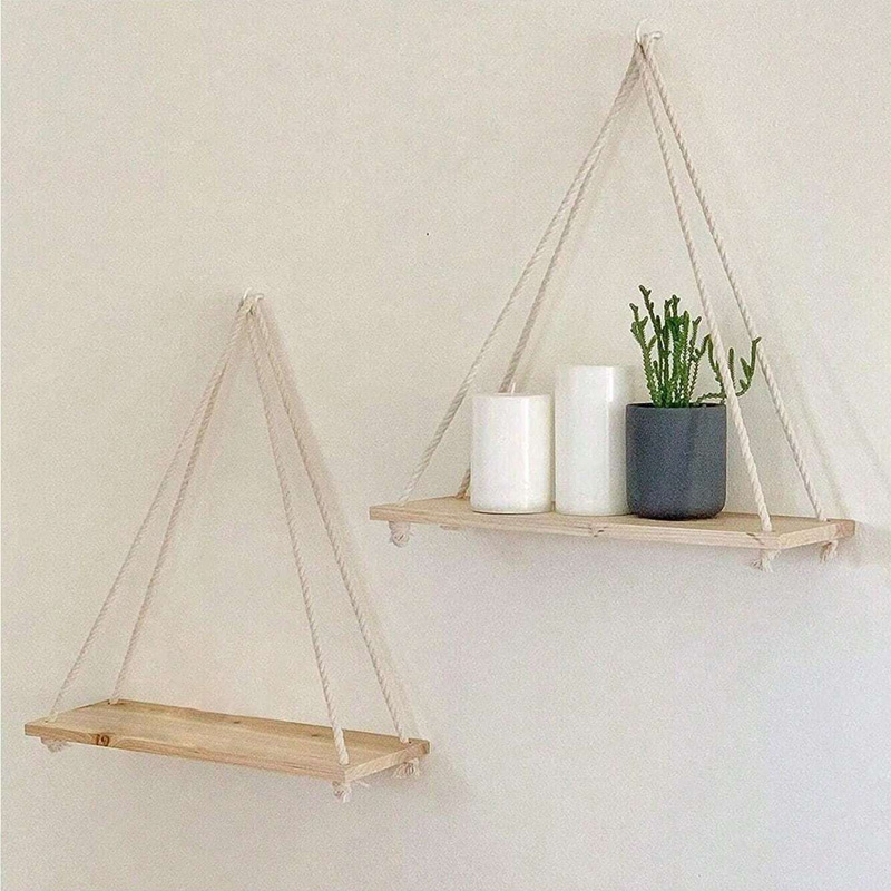 Wooden Swing Hanging Hemp Rope - огляд і ціна Flower Wall Panel